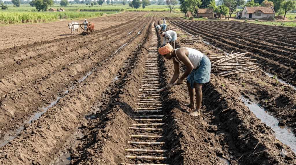 ऊस लागवड पद्धत फोटो