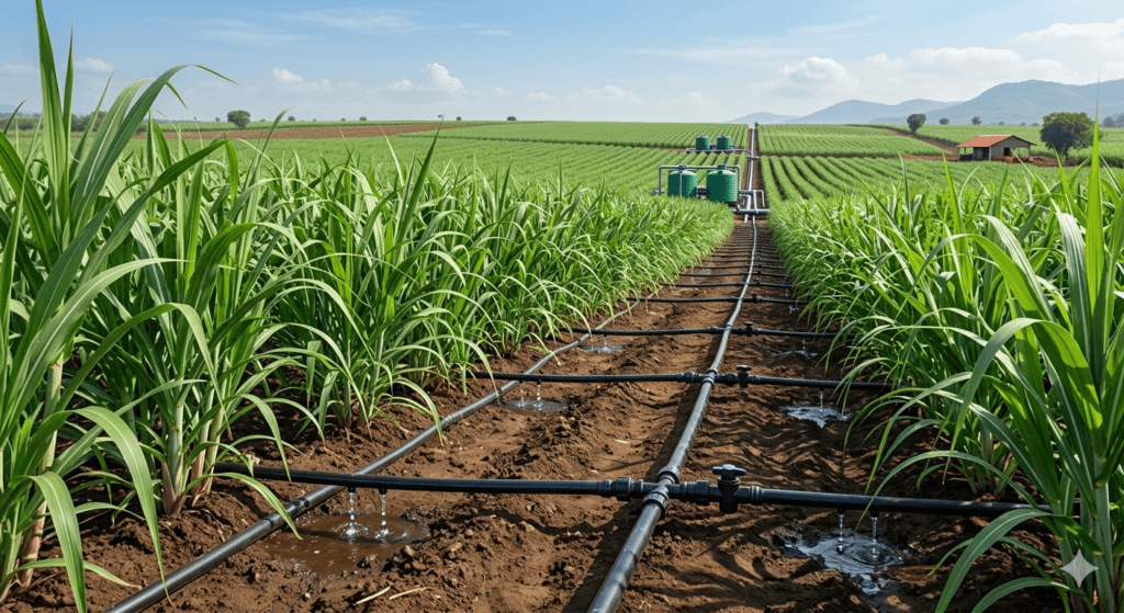 ऊस लागवड सिंचन पद्धत