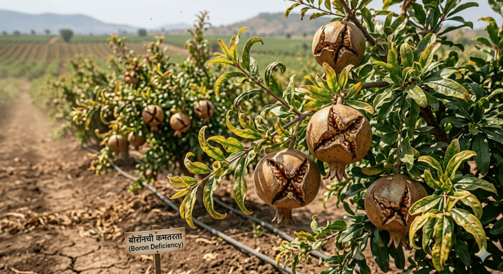 "बोरॉन कमतरतेची लक्षणे